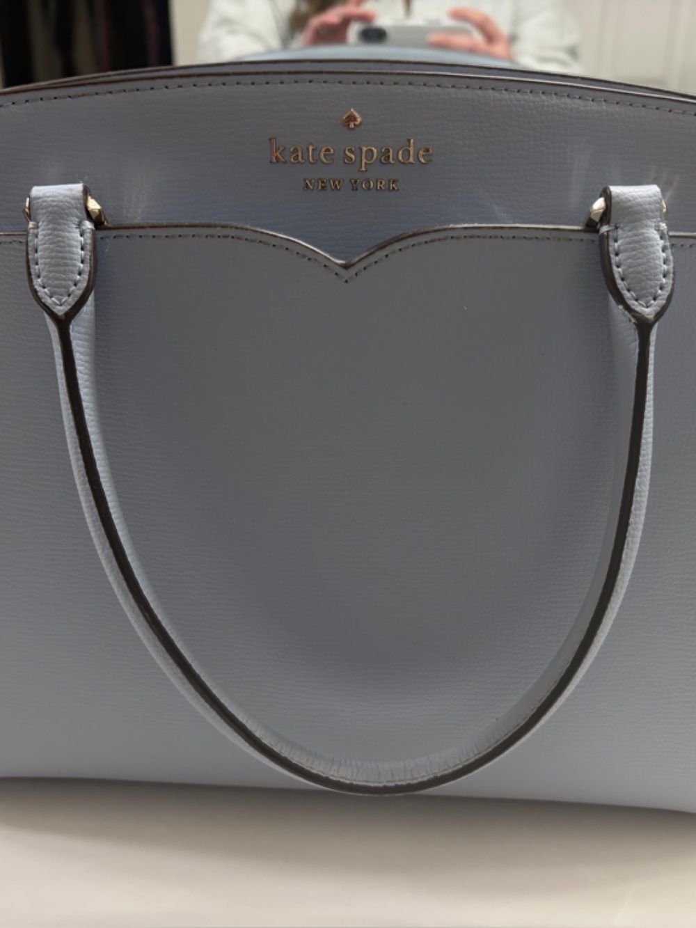 kate spade Grey-Blue Leather Tote